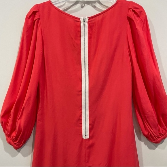 Hutch Orange Balloon Sleeve Dress Exposed‎ Zipper Size 2 - Picture 2 of 7